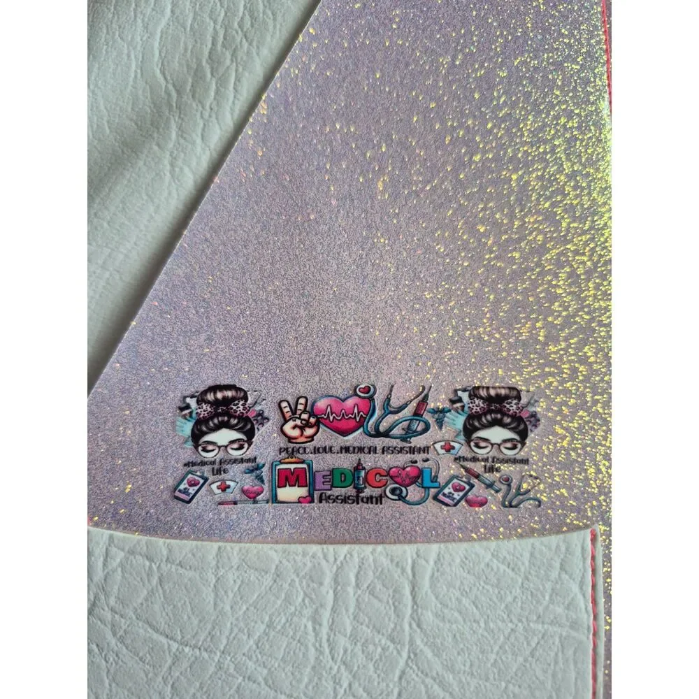 Bow Stethoscope Diamond Notebook - Medical Assistant & Nurse Planner Organizer